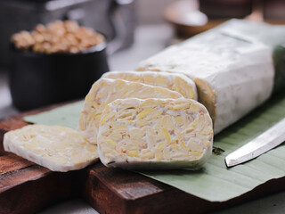 Tempeh or tempeh is a typical Indonesian food made from fermented soybeans in addition to yeast or...