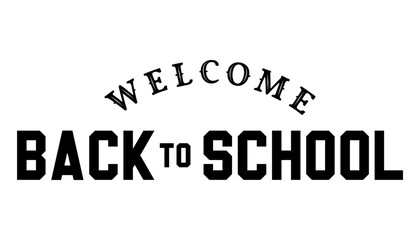 Back to school lettering typography t shirt vector illustration.