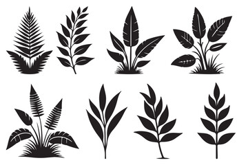 tree leaves vector illustration,