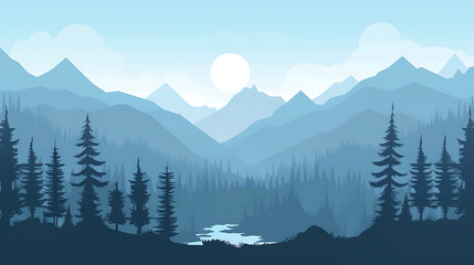Obraz premium landscape illustration