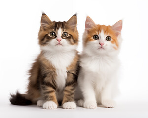 Obraz premium Cute kitten background.