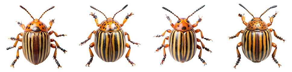 Collection of Potato Beetle Illustration