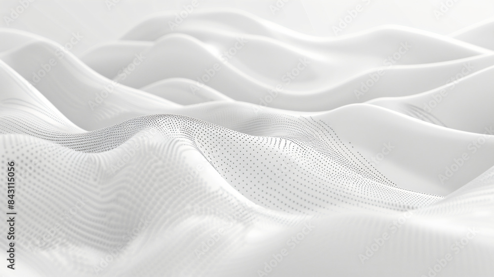 Poster elegant monochrome design with smooth waves and dotted texture for modern backgrounds