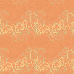 Seamless hand-drawn abstract vector pattern for textile and texture design