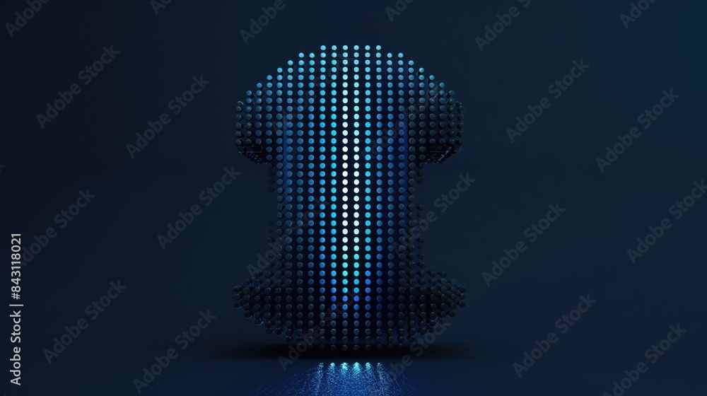 Poster a close-up shot of numerous small dots on a dark, uniform background
