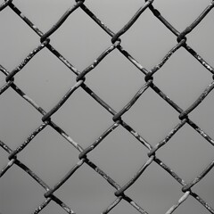 Fototapeta premium Black Chain Link Fence Texture