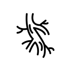 Human Artery Icon for Medical and Health Education