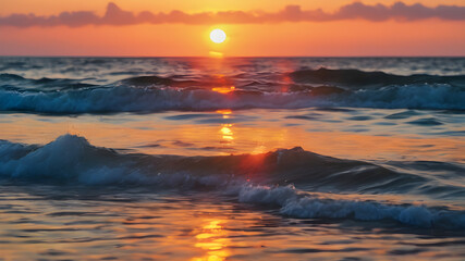 blur light on sea and ocean, clear water close up colorful background