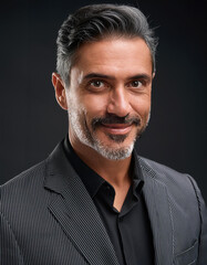 Obraz premium portrait of a man business man in the studio