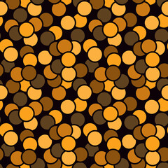 Polka dot ornament. Repeated circles seamless pattern. Modern stile geometric background. Geo motif surface print. Bold trendy design contemporary abstract wallpaper. Vector illustration