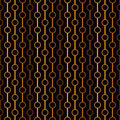 Polka dot ornament. Vertical lines and circles seamless pattern. Strings of beads motif. Simple geometric shape background. Geo surface print. Minimalist design abstract wallpaper. Vector illustration