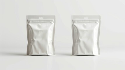 Food bag mockup, template for design. Merchandise advertising. Background with copy space