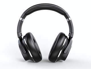 Headphones, isolate on white background, dicut PNG style