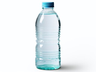 Water bottle, isolate on white background, dicut PNG style