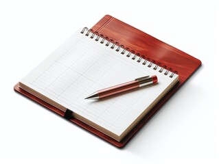 Naklejka premium Agenda, isolate on white background, dicut PNG style