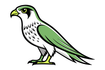 Red-tailed Hawk different style vector illustration line art