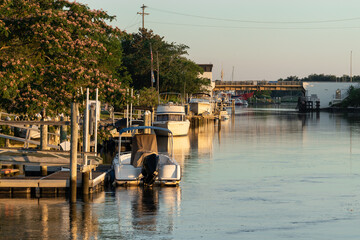 Lewes Delaware Canal - Boats On Canal © SugarFly Studios