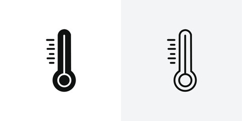 Low Temperature vector icon set.