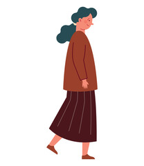 pedestrian woman walking