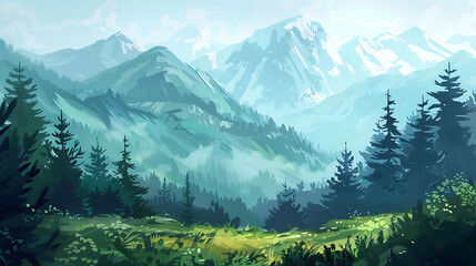 landscape illustration