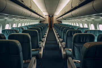 Empty Airplane Seats