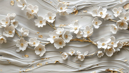 White Blossoms Art