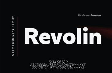 Vector stylish sans serif font, uppercase letter set, alphabet, typography.