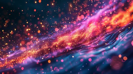 Fototapeta premium Abstract Cosmic Lightscape