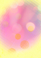 Yellow bokeh vertical background for banner, poster, ad, celebrations, and various design works