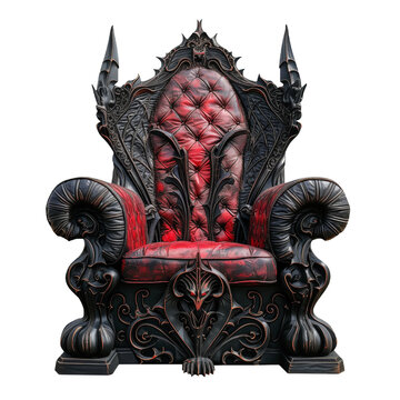recommend clip art: Black Throne Isolated on White and PNG Transparent Background