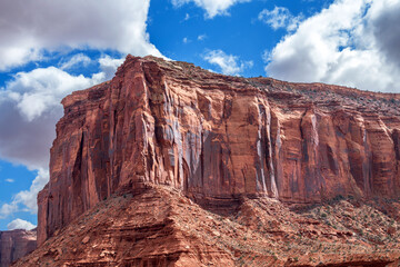 Monument Valley Rugged Mountainside