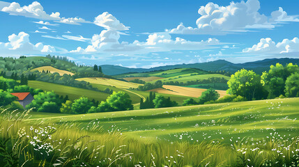 Fototapeta premium nature illustration