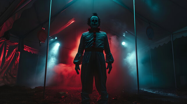 Clown Sinistre: Ombres sous le Chapiteau