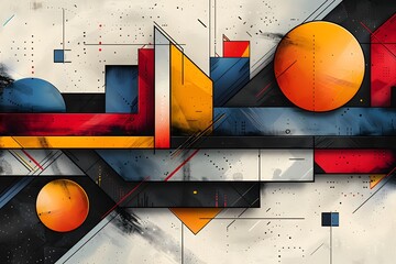 Abstract Geometric Design with Circles and Lines