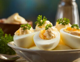 Jajka gotowane z majonezem