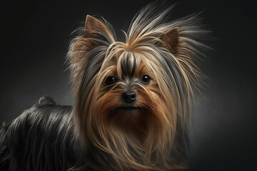 Naklejka premium Yorkshire terrier dog