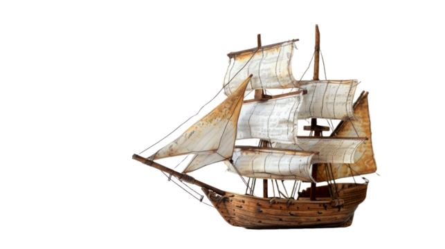): Pirate Ship Icon On Transparent Background..png