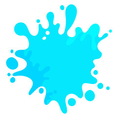 Vector abstract complex shape, fluid blotch spot image as template for background. Dynamical colored rounded backdrop.