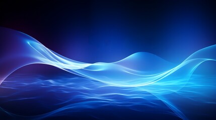 Abstract blue wave light background with flowing lines and smooth gradients, perfect for modern design and technology themes.