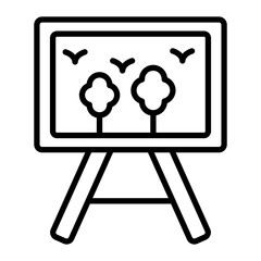 Canvas Vector Line Icon