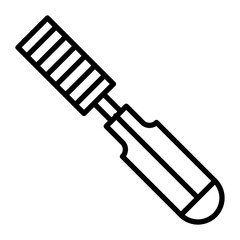 Chisel Vector Line Icon