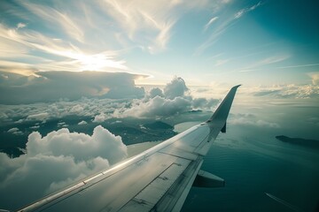 Obraz premium Aerial perspectives scenic views from airplanes for breathtaking aerial photography