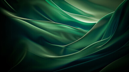 Obraz premium Abstract background with smooth gradient of green colors, transition from deep colors, smooth texture.