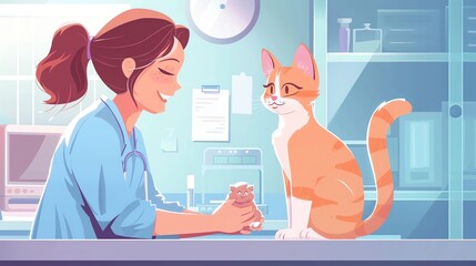 A veterinarian is a person who is trained to care for animals.