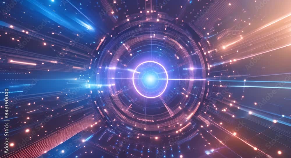 Poster blue abstract technology vector background speed connection network technology concept futuristic cy
