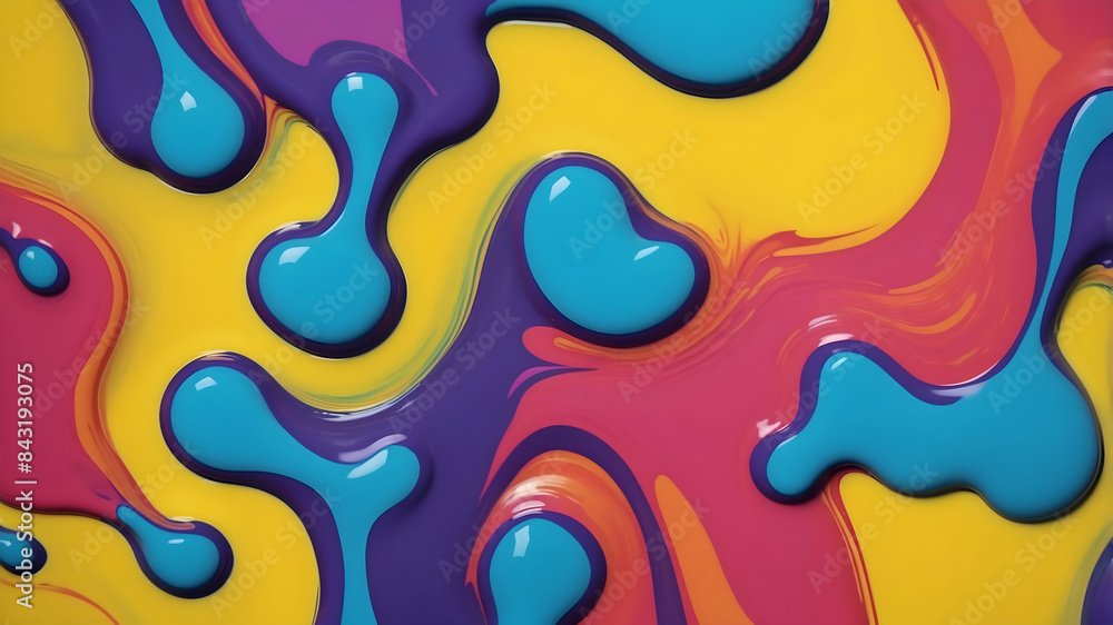 Wall mural abstract colorful background