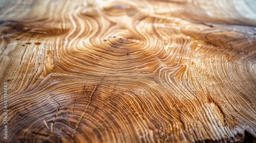 Poster close up of wooden table with natural pattern texture background of empty wooden board