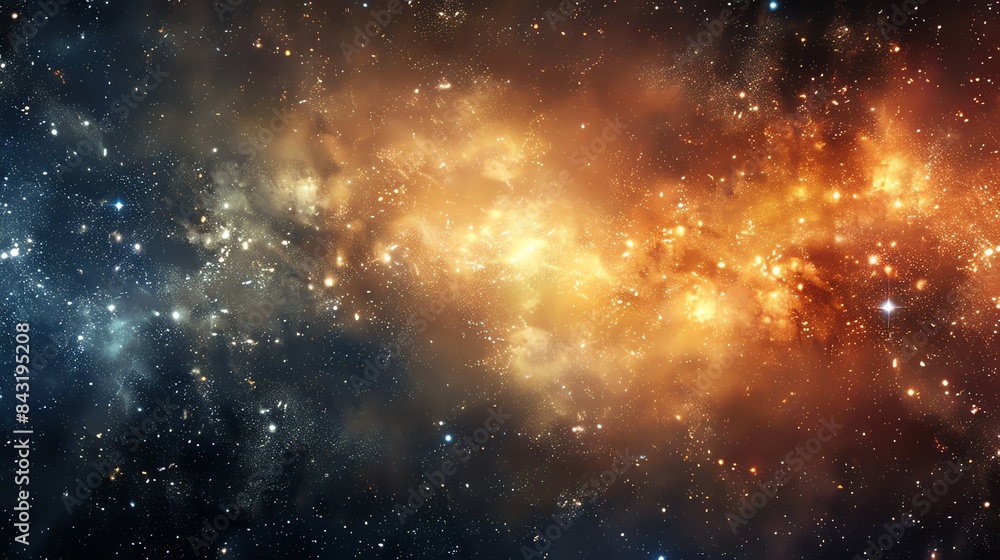 Wall mural this is a beautiful space themed image. the colors are vibrant and the stars are bright. the image i