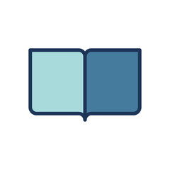 open book icon symbol vector template 

