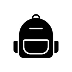 backpack icon symbol vector template